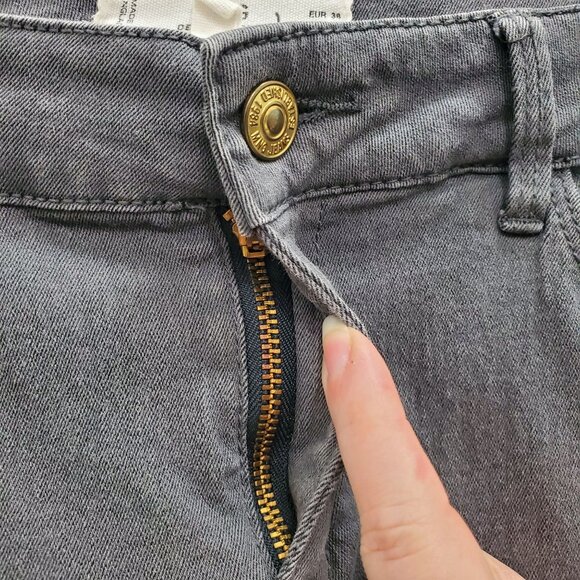 MNG Mango Paty Skinny Women's Gray Wash Colored Denim Slim‎ Leg Jeans Size US 6 - Picture 2 of 5